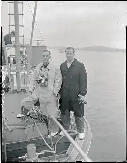 New London Prints: Portrait of Edsel and Benson Ford