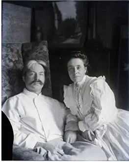 Portrait Of Edward Macdowell And Wife