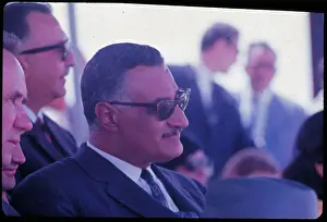 Portrait of Egypt President Gamal Abdel Nasser