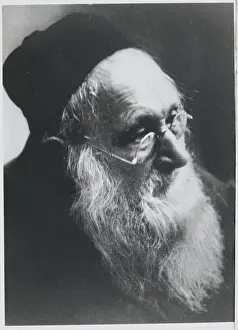 Warsaw Prints: Portrait of Elderly Jewish Scholar