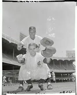 Portrait of Elston Howard and Yogi Berra