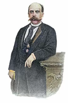 Famous and Influential People Gallery: Portrait of Emilio Castelar y Ripoll (1832-1899) Spanish republican politician
