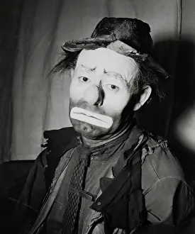 Portrait of Emmett Kelly in Costume