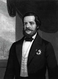 Portrait of Emperor Dom Pedro II, Emperor of Brazil by John Sartain