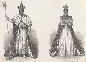 Haiti Prints: Portrait of Emperor Faustin-Elie Soulouque and Empress Adelina