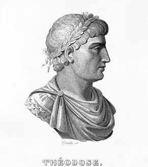 Portrait Of Emperor Theodosius Ii