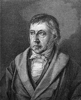 Philosophy Prints: Portrait Engraving of Georg Wilhelm Friedrich Hegel