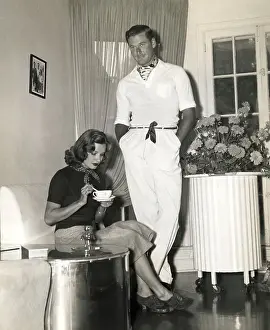 Portrait of Errol Flynn and Lili Damita