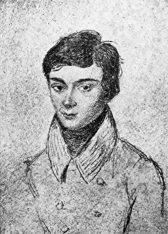 Mathematics Prints: Portrait of Evariste Galois