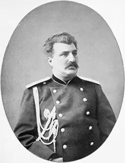 Oval Prints: Portrait Of Explorer Nikolai Przhevalski