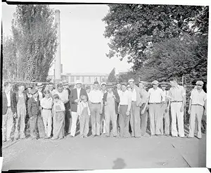 Atlanta Prints: Portrait of Exposition Plant Strikers at Atlanta Georgia