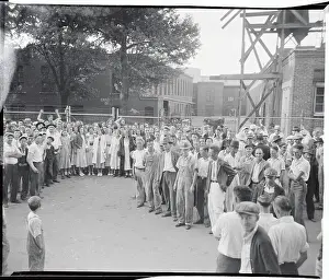 Atlanta Prints: Portrait of Exposition Plant Strikers at Atlanta Georgia