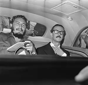 Portrait of Fidel Castro with Janio Quadros