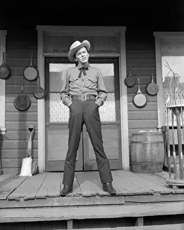 Portrait of Frank Sinatra in Western Attire