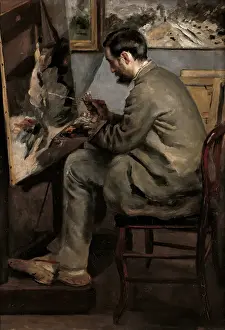 Painter Prints: Portrait of Frédéric Bazille at the easel