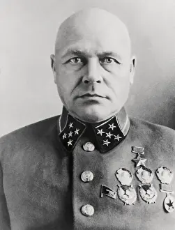 Portrait of General D. Pavlov in Military Uniform