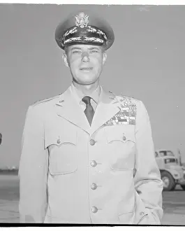 Vandenberg Prints: Portrait of General Hoyt S. Vandenberg on Air Base