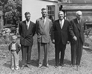 Portrait of Four Generations of Edmondson Fathers