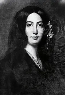 Feminist Prints: Detail of Portrait of George Sand by Auguste Charpentier