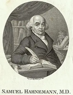 Portrait of German Homeopathic Physician Samuel Hahnemann