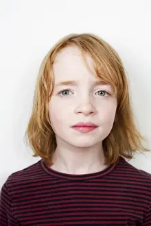 Introspection Prints: Portrait of a girl with red hair
