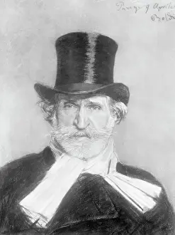 Scarf Prints: Portrait of Giuseppe Verdi by Giovanni Boldini