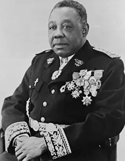 Portrait of Governor General Felix Eboue in Military Uniform