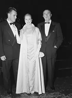 Father Prints: Portrait of Grace Kelly with Her Father and Brother
