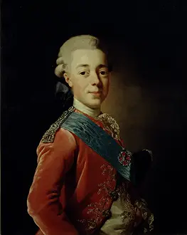 Paul I Prints: Portrait of Grand Duke Pavel Petrovich (1754-1801)