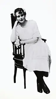 Prints of (Original Caption). Garbo as a confirmee at 14 years, 1920. With the death of her father and her first communion her childhood came to an end Timeless Elegance: The Iconic Greta Garbo Collection: Portrait of Greta Garbo