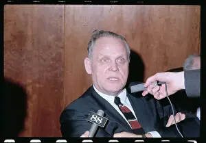 Portrait of Gus Hall of USA Communist Party