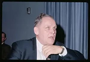 Portrait of Gus Hall of USA Communist Party