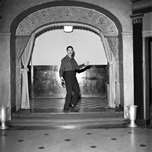 Acr058040 Prints: Portrait In A Hallway
