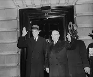 Portrait of Harry Truman and Averell Harriman