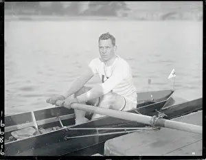 Portrait of Harvard's Varsity Crew Captain