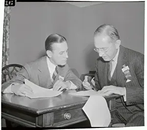 Firestone Jr Prints: Portrait of Harvey S. Firestone, Jr. and Lammot du Pont