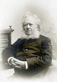 Drama Prints: Portrait Of Henrik Ibsen Norwegian