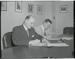 Portrait of Henry F. Holland and Jose Luis Cruz-Salazar