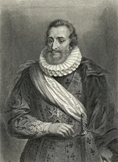 Collar Prints: Portrait of Henry IV, King of France