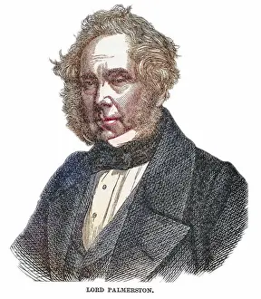 Legends And Icon Prints: Portrait of Henry John Temple, 3rd Viscount Palmerston