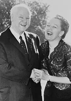 Portrait of H.L. Hunt and Mrs. Ruth Ray Wright