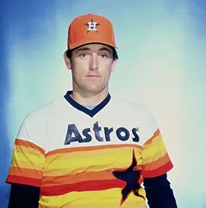 Portrait of Houston Astros Nolan Ryan in Uniform