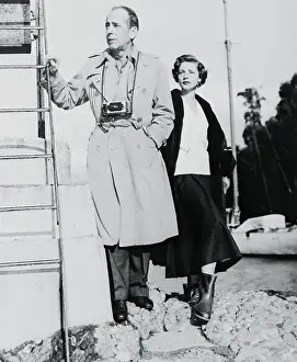 Portrait of Humphrey Bogart and Lauren Bacall