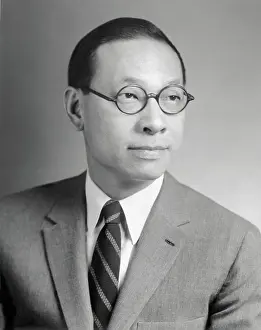 Portrait of Ieoh Ming Pei Wearing Eyeglasses