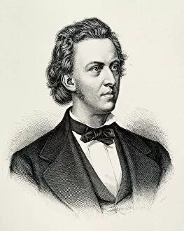 Images Dated 28th September 2018: Portrait of Illustration of Frederic Chopin
