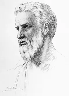 Portrait Illustration of Pythagoras