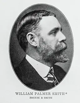 Legends And Icon Prints: Portrait of important men of the 19th century New York Stock Exchange: William Palmer Smith