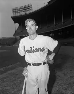 Portrait of Indians Baseball Player Hank Majeski in Uniform