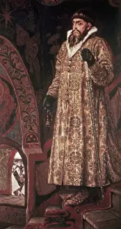 Soviet Prints: Portrait of Ivan the Terrible by Viktor Mihajlovic Vasnecov