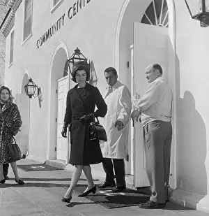 Portrait of Jackie Kennedy Leaving Church